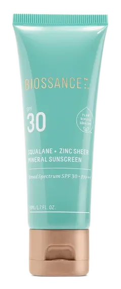 Biossance Squalane + Zinc Sheer Mineral Sunscreen SPF 30