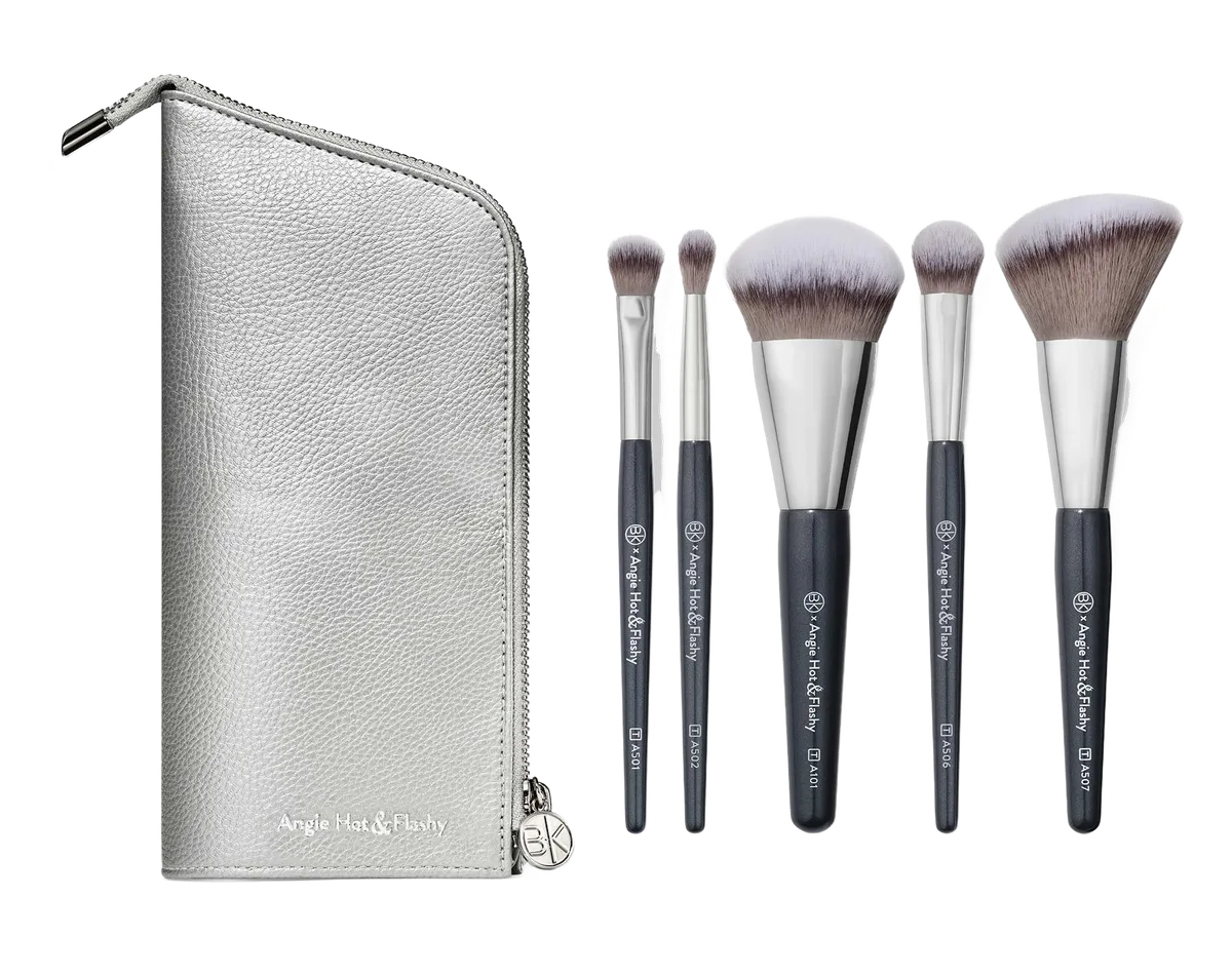 Angie Hot and Flashy Travel Brush Set