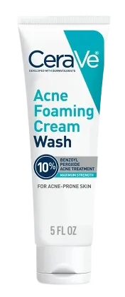 Acne Foaming Cream Cleanser with Salicylic Acid and Glycolic Acid