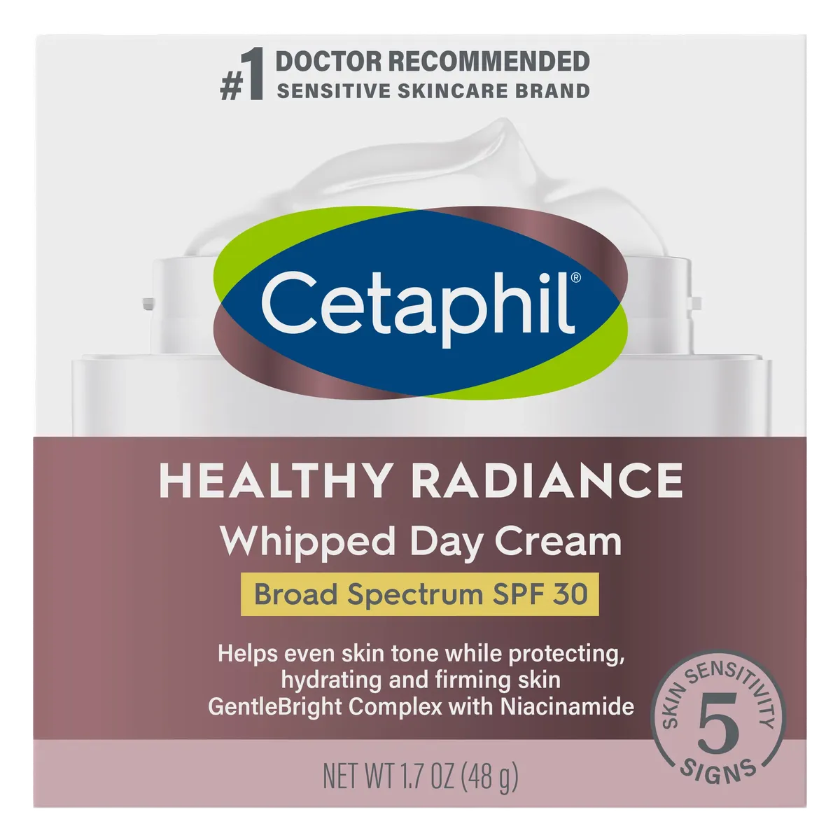 Cetaphil Healthy Radiance Whipped Day Cream Broad Spectrum SPF 30