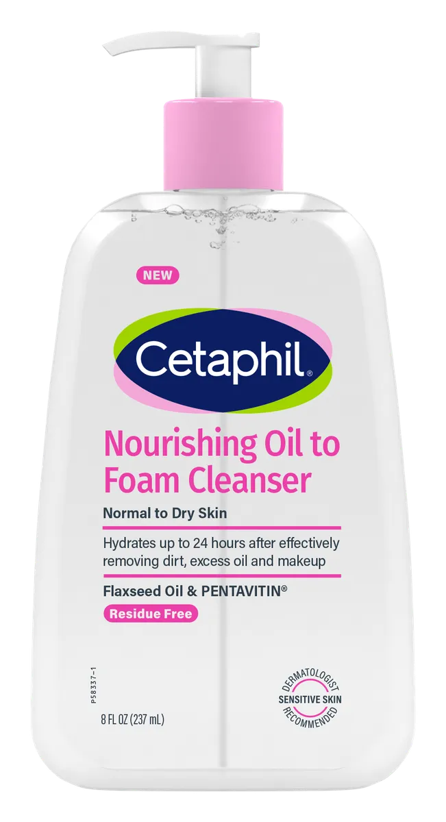 Cetaphil Nourishing Oil to Foam Cleansing Face Wash