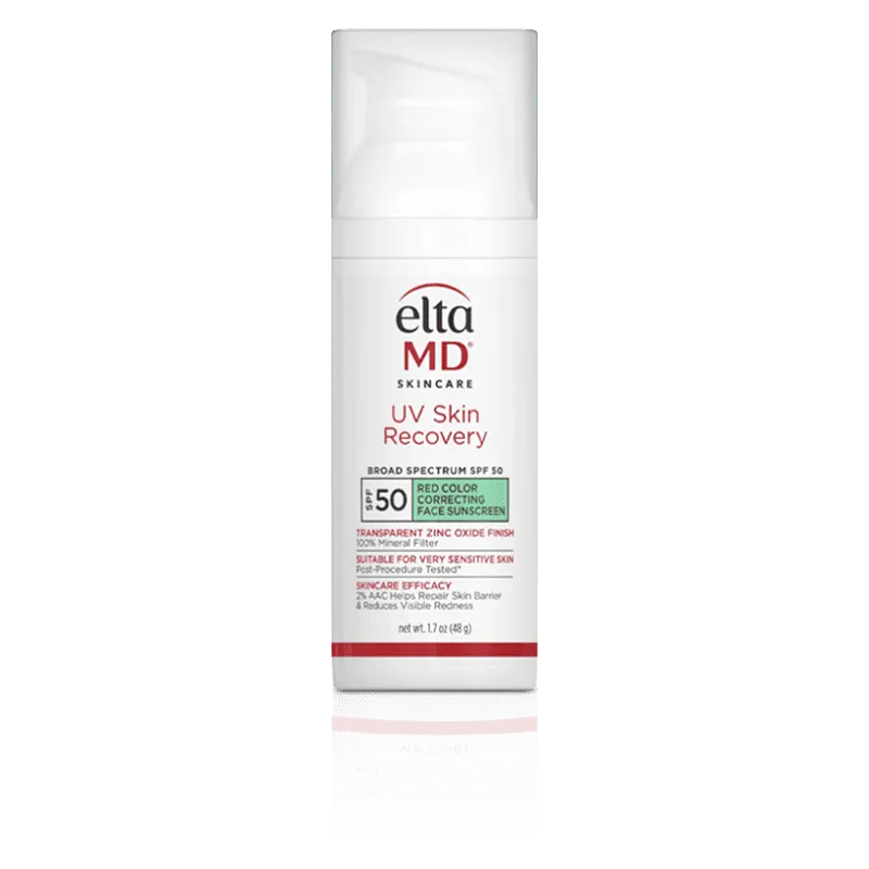 UV Skin Recovery SPF 50 Red Color Correcting Face Sunscreen