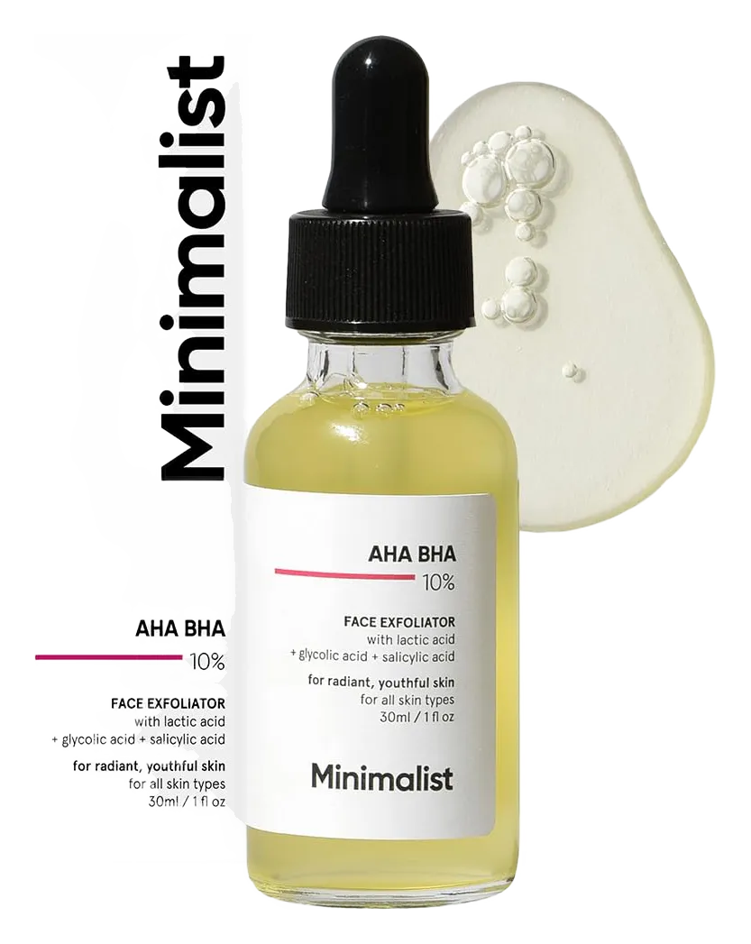 Minimalist 10% AHA + 2% BHA Face Exfoliating Serum