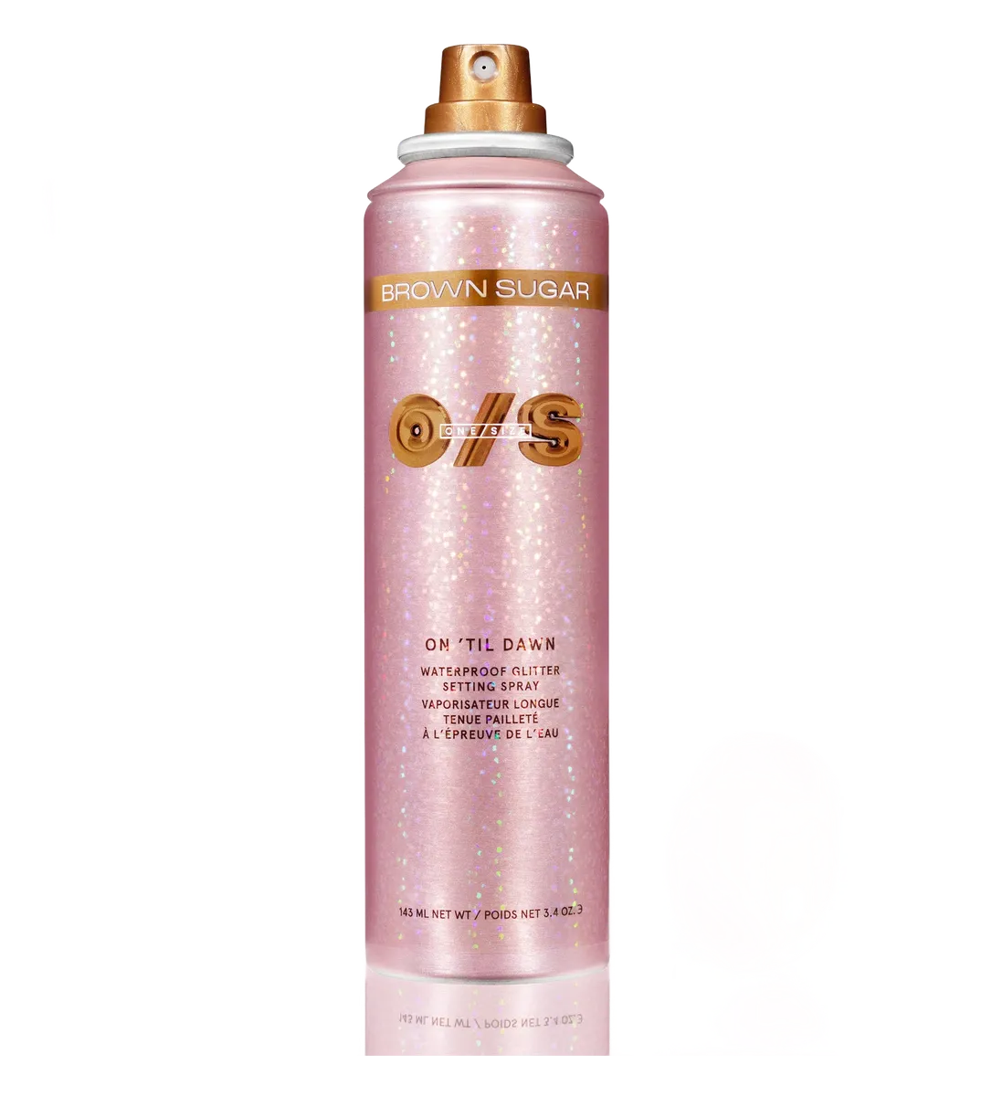 Celebration Until Dawn Waterproof Glitter Setting Spray in Brown Sugar