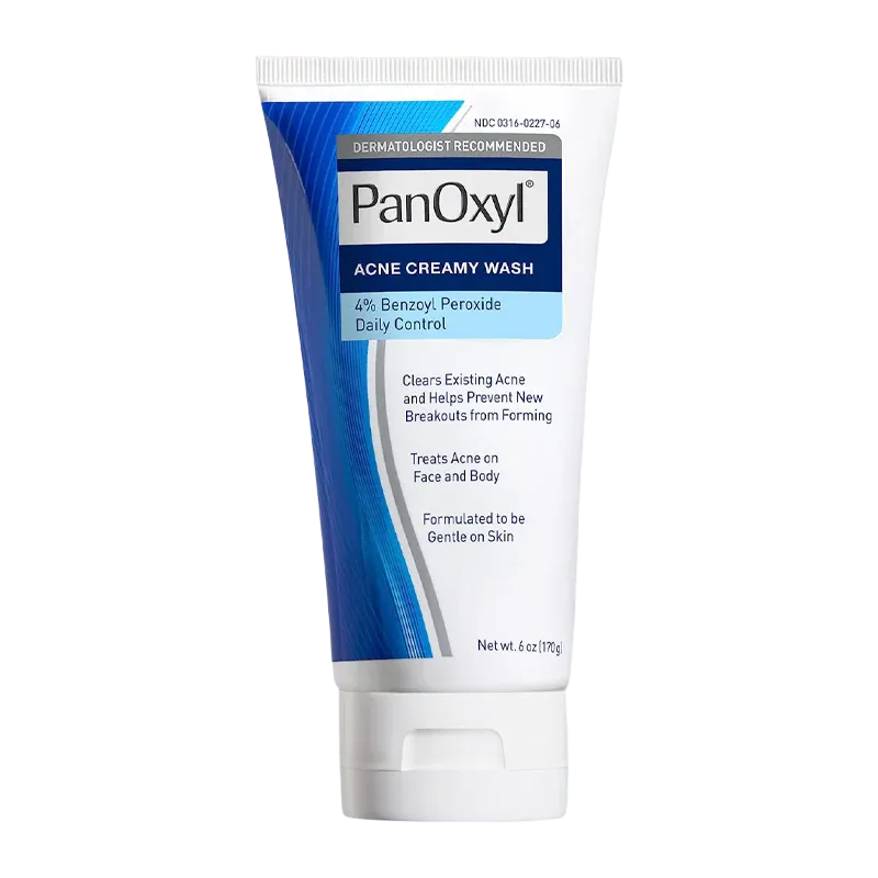 PanOxyl Acne Creamy Wash for Face and Body 4% Benzoyl Peroxide