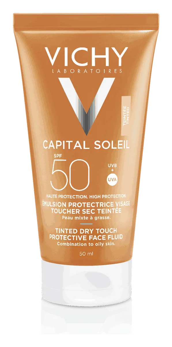 Vichy Capital Soleil Tinted Dry Touch Protective Face Fluid SPF 50
